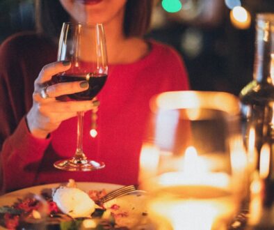 Woman Holding Wine Glass Selective Focus Photography